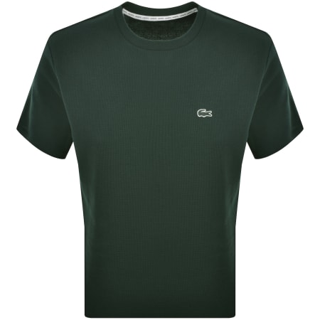 Product image for Lacoste Loungewear Waffle T Shirt Green