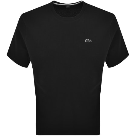 Product image for Lacoste Loungewear Waffle T Shirt Black