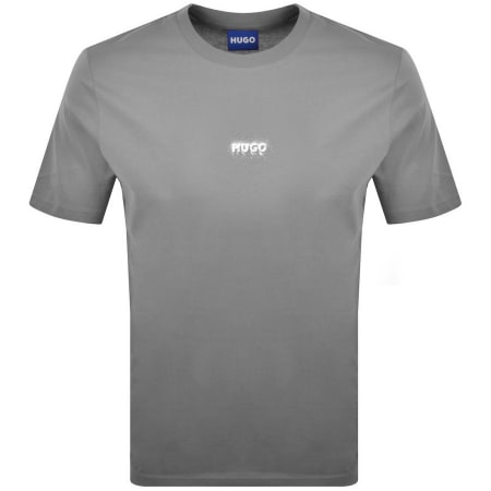 Product image for HUGO Blue Nodar T Shirt Grey