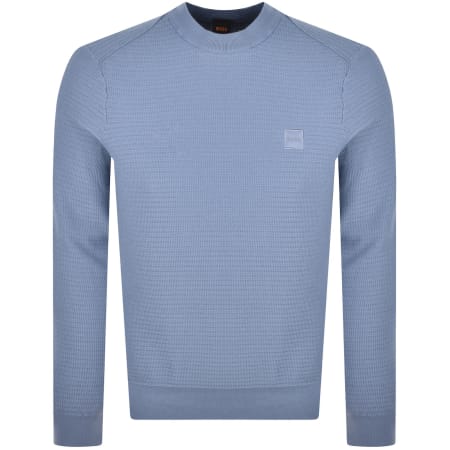 Product image for BOSS Anion Knit Jumper Blue