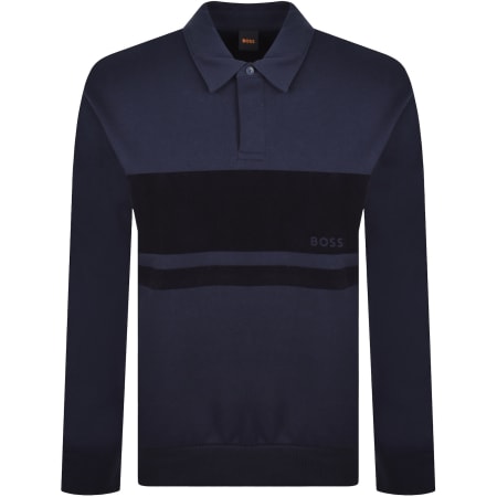 Product image for BOSS Frost Tape Sweatshirt Dark Blue