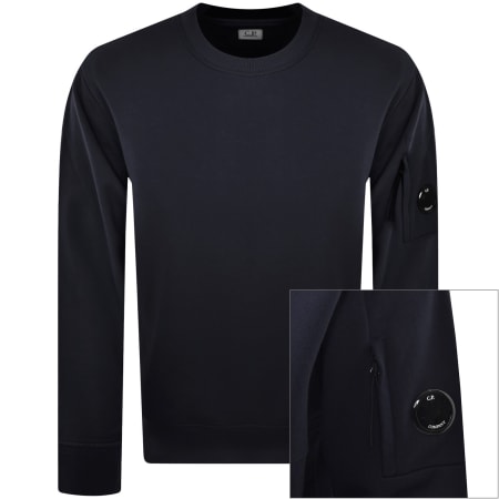Product image for CP Company Crew Neck Sweatshirt Navy