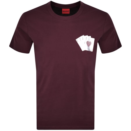 Product image for HUGO Dahr T Shirt Purple