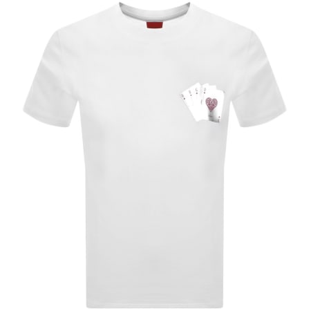 Product image for HUGO Dahr T Shirt White