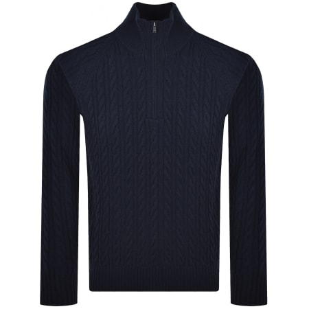 Product image for BOSS Furore Wool Cashmere Jumper Navy