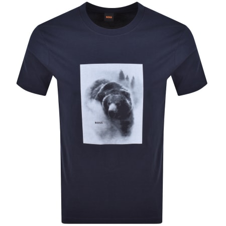 Product image for BOSS Te Being T Shirt Dark Blue