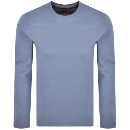 Product image for BOSS TChark Long Sleeve T Shirt Blue