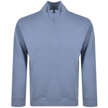 Product image for BOSS Zesmall Zip Sweatshirt Blue