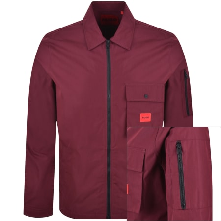 Product image for HUGO Emmond Overshirt Purple