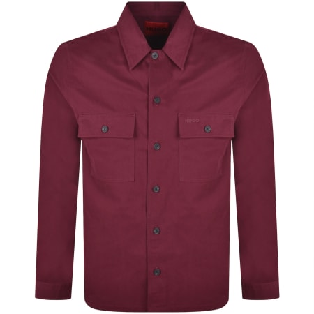 Product image for HUGO Epoldo Overshirt Jacket Purple