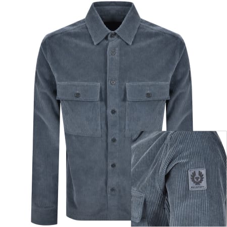 Product image for Belstaff Ravine Corduroy Overshirt Blue
