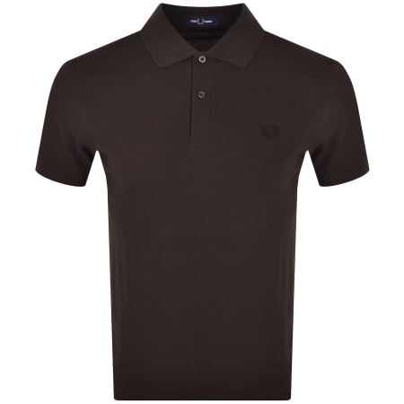 Product image for Fred Perry Knit Polo T Shirt Brown