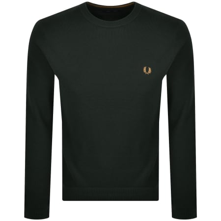 Product image for Fred Perry Pique Stitch Jumper Green