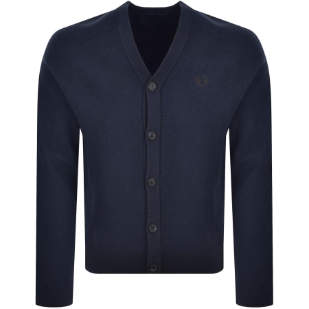 Product image for Fred Perry Saddle Sleeve Cardigan Navy