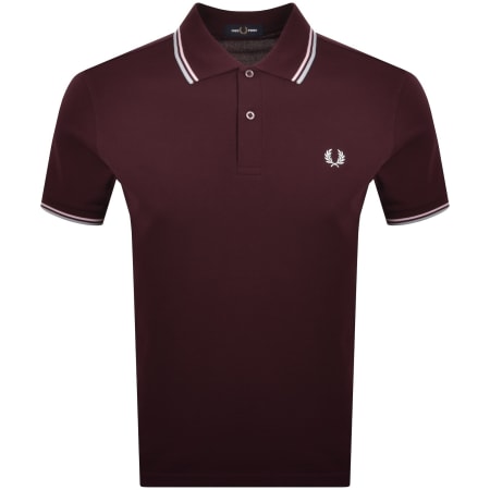 Product image for Fred Perry Twin Tipped Polo T Shirt Red