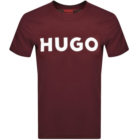 Product image for HUGO Dulivio Crew Neck T Shirt Red