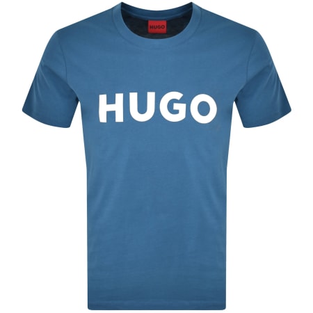 Product image for HUGO Dulivio Crew Neck T Shirt Blue