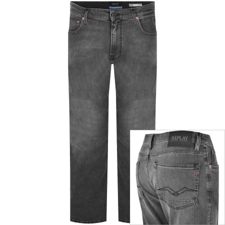 Product image for Replay Aideen Straight Fit Jeans Black