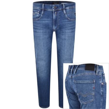 Product image for Replay Anbass Hyperflex Jeans Blue