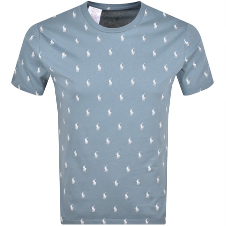 Product image for Ralph Lauren Lounge Crew Neck T Shirt Blue