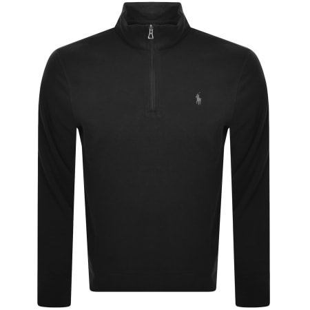 Product image for Ralph Lauren Half Zip Sweatshirt Black