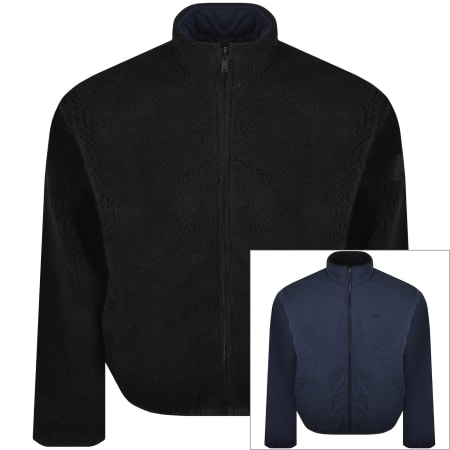 Product image for BOSS Teddyflip Reversible Jacket Dark Blue