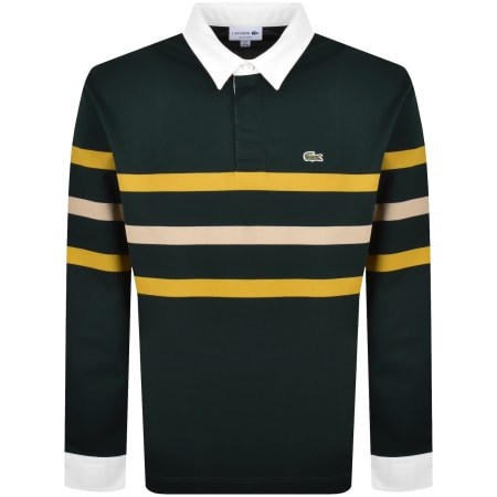 Product image for Lacoste Relaxed Fit Rugby Polo T Shirt Green