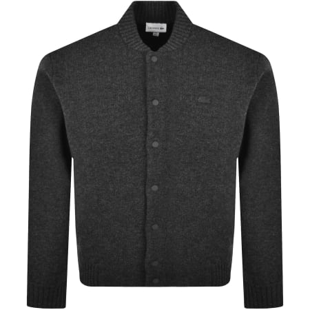Product image for Lacoste Merino Wool Bomber Jacket Grey