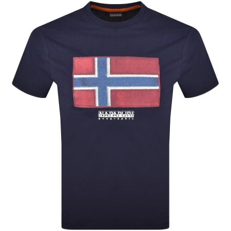 Product image for Napapijri S-Flag Tiki T Shirt Navy