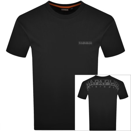 Product image for Napapijri Yourte Logo T Shirt Black