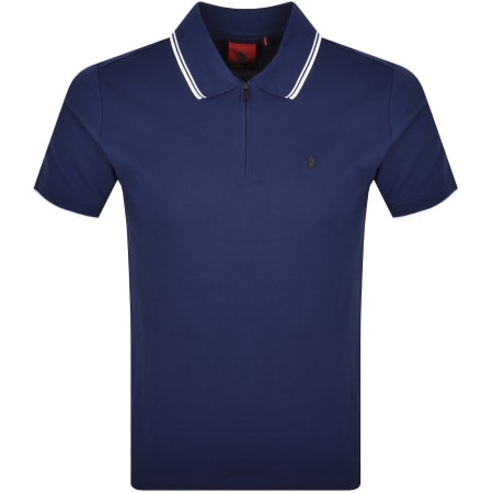 Product image for Luke 1977 Texas Tipped Polo T Shirt Navy