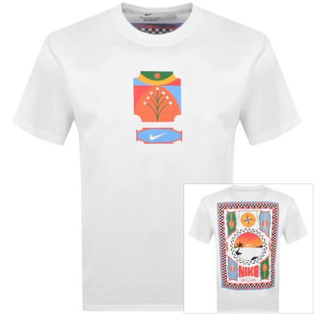 Product image for Nike Crew Neck Palm Tree T Shirt White