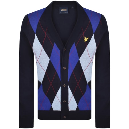 Product image for Lyle And Scott Archive Knit Cardigan Navy