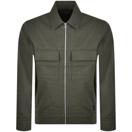 Product image for Paul Smith Zip Overshirt Green