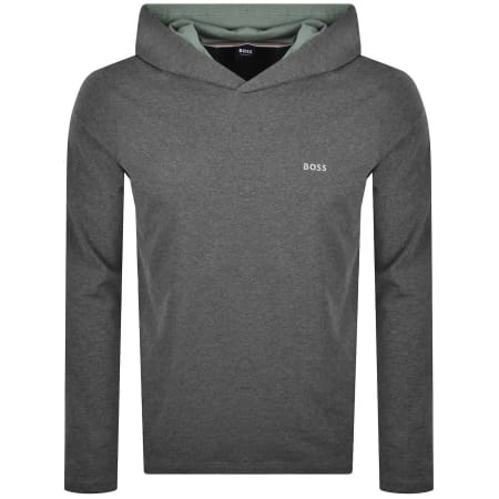 Product image for BOSS Mix And Match Hooded T Shirt Grey
