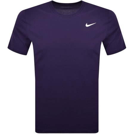 Product image for Nike Training Dri Fit Logo T Shirt Purple