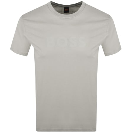 Product image for BOSS Regular Fit Logo T Shirt Light Beige