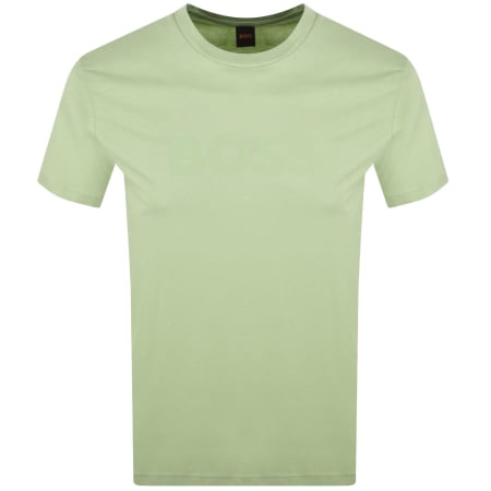 Product image for BOSS Regular Fit Logo T Shirt Green