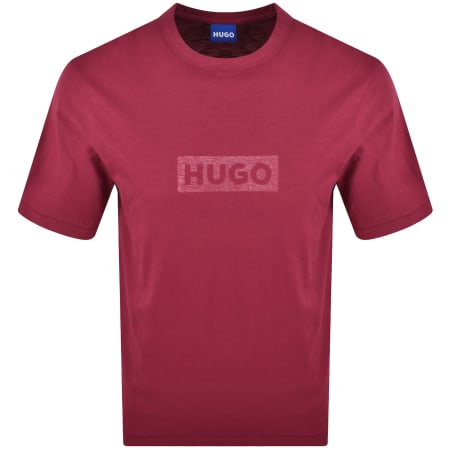 Product image for HUGO Blue Nerinto T Shirt Red