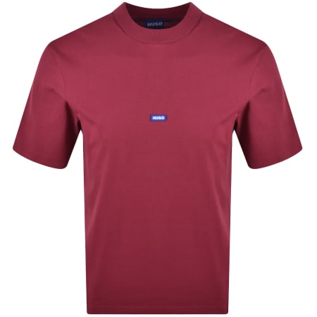 Product image for HUGO Blue Nieros Logo T Shirt Red