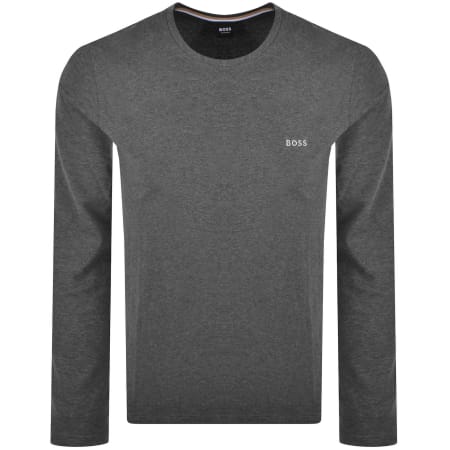 Product image for BOSS Mix And Match Long Sleeve T Shirt Grey