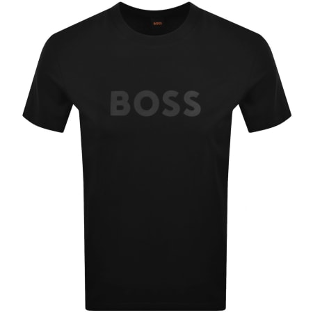 Product image for BOSS Regular Fit Logo T Shirt Black