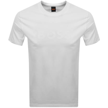 Product image for BOSS Regular Fit Logo T Shirt White