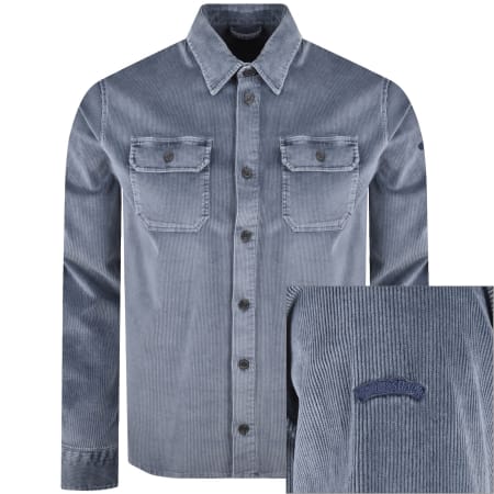 Product image for Paul And Shark Corduroy Overshirt Blue