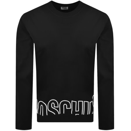 Product image for Moschino Active Logo Sweatshirt Black