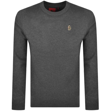 Product image for Luke 1977 Gerard 3 Knit Jumper Grey