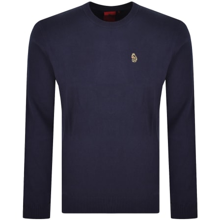 Product image for Luke 1977 Gerard 3 Knit Jumper Navy