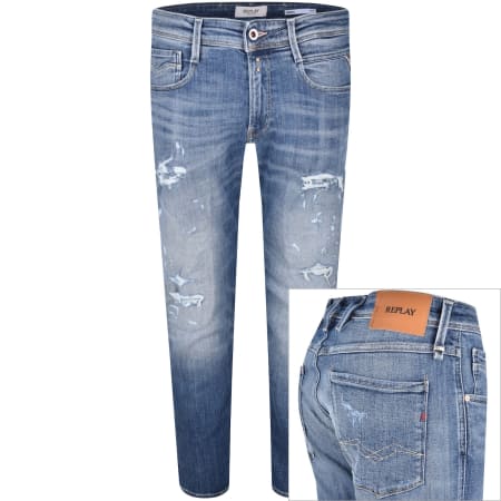 Product image for Replay Slim Fit Anbass Jeans Blue