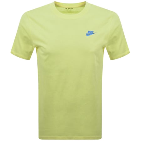 Product image for Nike Crew Neck Club T Shirt Yellow