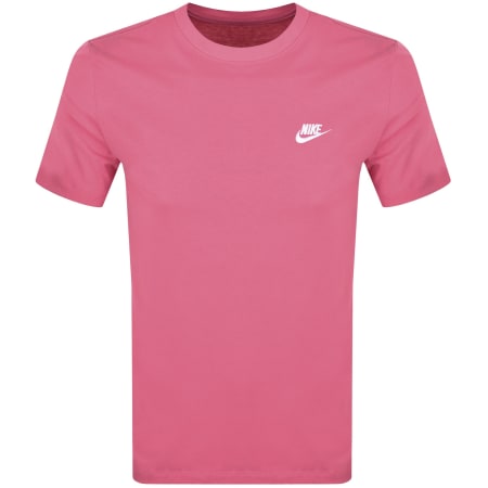 Product image for Nike Crew Neck Club T Shirt Pink